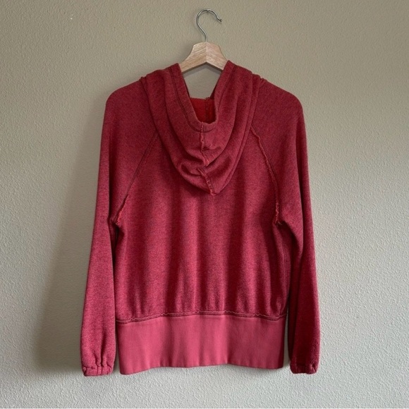 Free People cotton blend long sleeve hooded sweatshirt women’s-size M - Picture 2 of 9